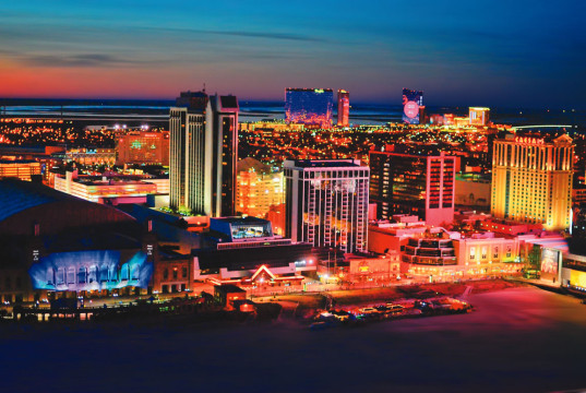 Atlantic City Skyline - evening - Copyright Bob Krist