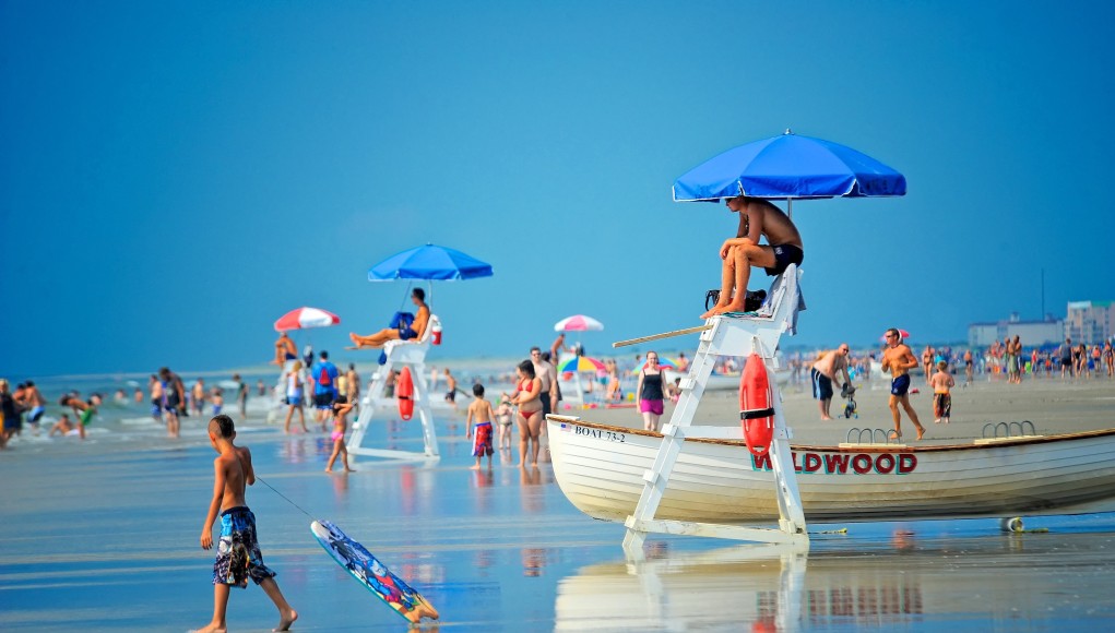 Wildwoods Lifeguard Stand and Beach